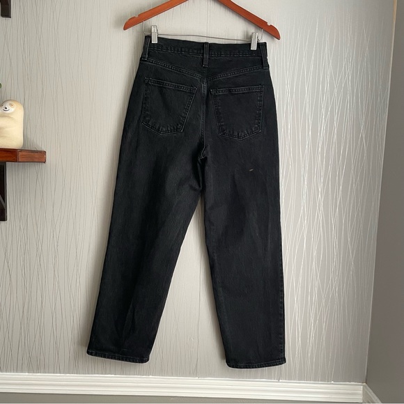 Women's High-Rise Vintage Straight Jeans - Universal Thread Black 2/26 - Picture 7 of 11